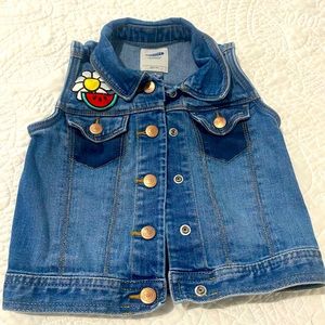 Girls 4T denim vest Old Navy